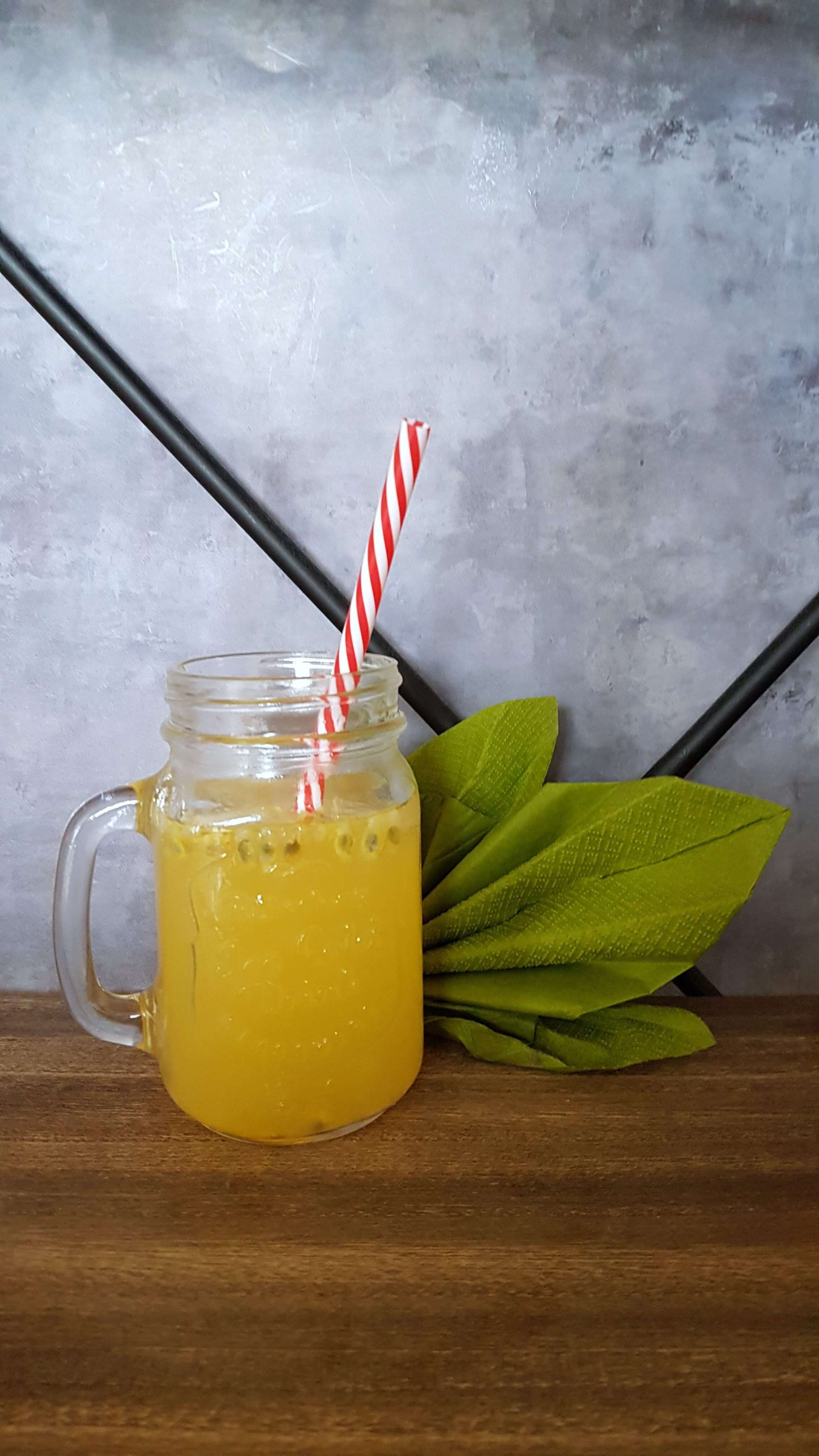 passionfruit drink portrait