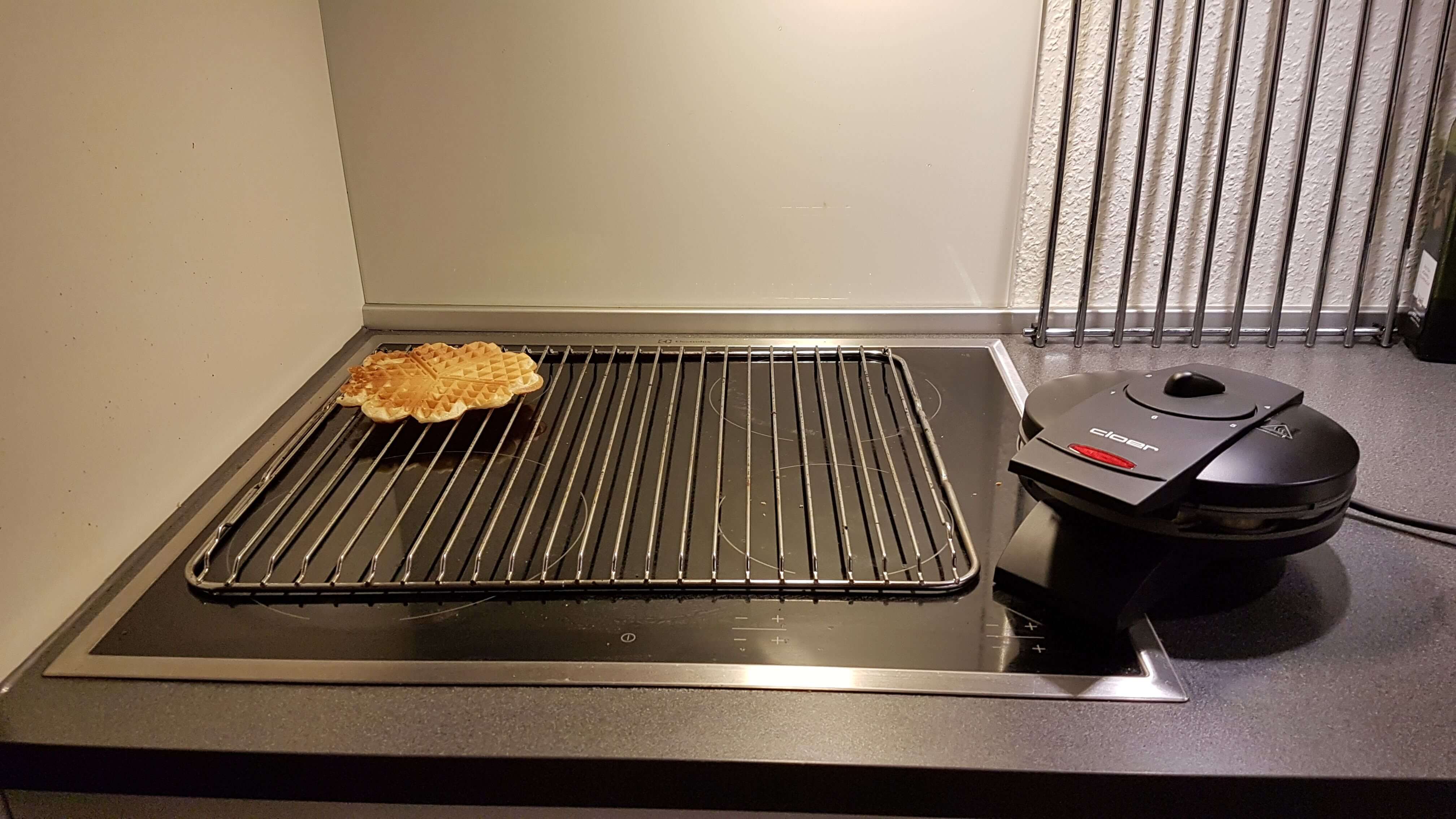 Færdig vaffel til afkøling